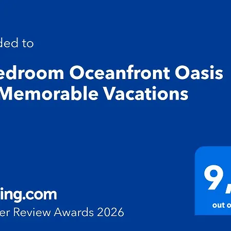 3 Bedroom Oceanfront Oasis For Memorable Vacations *